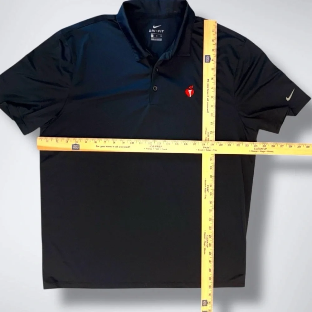 🏌️‍♂️ Nike Dri-FIT Polo Shirt Men’s XL – Black | American Heart Association Logo
